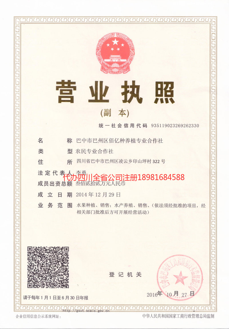 桦甸桦甸佰亿种养殖专业合作社